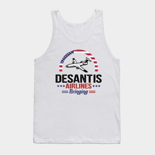 DeSantis Airlines Funny Political Meme Ron DeSantis Tank Top